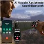 OBA Montre connectée OUKITEL BT20 avec écran AMOLED 1,96" Bluetooth, Assistant Vocal, Moniteur de fréquence Cardiaque, podomètre