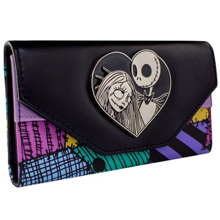 The Nightmare Before Christmas Porte-Monnaie en Patchwork Jack Sally de L'Étrange Noël de Monsieur Jack Noir