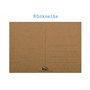 Lot de 50 cartes postales blanches en papier kraft – Aspect carton – Style : cartes postales vides à personnaliser.