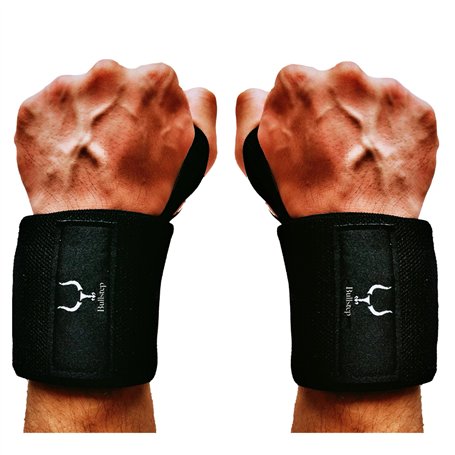 Bullstep - Bande Poignet Musculation pour Homme Et Femme | Protege Poignet Musculation | Bandage Poignet De Force | Maintien Poi