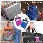 2 PCS - Etiquette Valise Avion GAMBC® - étiquette valise - Etiquette Bagage - Accessoires Voyage - étiquette bagage avion + 4 au