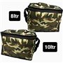 2 x Camouflage Sacs 10L et 8L Repas Isolé Glacière Militaire Refroidisseur Pique-nique Camping Chasse Congélateur Repas Eau Cond