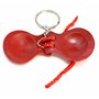 2 x rouge Porte-clés. mini châtaignettes. petit porte-clés instrument de musique. danse flamenco. petite. espagnol espagnol