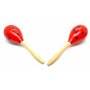 Maracas et castagnettes adultes rouge et noir, ensemble musical complet de l'Espagne, rouge à pois, couleurs traditionnelles esp