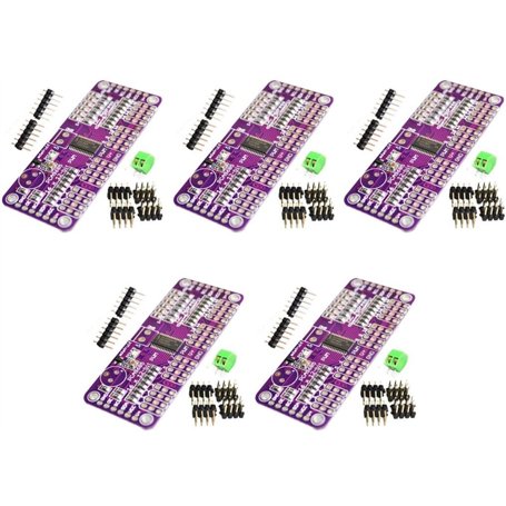 TECNOULAB 5 pièces PCA9685 I2C Interface 16 canaux 12 Bits servomoteur PWM