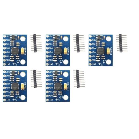 TECNOULAB 5 pièces Module de capteur gyroscopique analogique à 3 Axes GY-521 MPU-6050 mpu6050