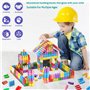 Kids Ensemble de 140 blocs de construction Jouets de construction - Jouets d'apprentissage STEM Ensemble d'apprentissage pour en