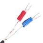 WOWOWO Capteur de température de thermocouple de Type K de 2 m 0-600 ℃ 5 * 30mm sonde en Acier Inoxydable