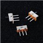 GUMEI 10 pièces 2 Positions Marche/arrêt SPDT 1P2T 3 Broches Panneau PCB Mini Interrupteur à glissière Vertical SS12D00G3