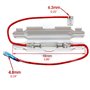 Haveratio 5KV 0.8A Fusible Haute Tension pour Fours à Micro-Ondes Porte-fusible Universel Four à Micro-Ondes Pièces de Rechange 