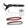 Supports de ponceuse à bande coudée, machine à bande de sable modifiée pour meuleuse coudée 100 pour meuleuse à bois/métal, supp