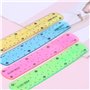 Hyclam Règle souple multicolore flexible de 15 cm pour papeterie, outil de dessin, outil éducatif pour enseignant, accessoire de