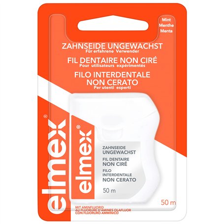 ELMEX Fil dentaire Elmex ungewachst Lot de 50 ml [1]