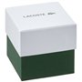Lacoste Montre Analogique à Quartz pour Femme avec Bracelet en Cuir Argent et Blanc/Multicolor - 2000822