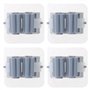 amangul Lot de 4 supports muraux pour balai à franges auto-adhésifs sans perçage
