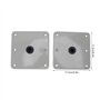 Base De Siège De Bateau, 2PCS Pédestal De Siège De Bateau 7'' X 7'' Ultra-Robuste avec Douille 3/4 Et 6 Trous De Vis Base De Siè