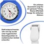 HOSPAOP Lot de 3 montres d'infirmière avec clip - Mouvement à quartz analogique - Montre à gousset - En silicone - Pour homme et