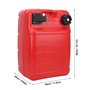 Oreq Réservoir de Carburant pour Bateau, Bidon D'essence de 24 L pour Moteur Hors bord Marin pour Yamaha, Bidon D'essence Portab