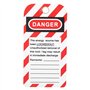 Étiquette de verrouillage, étiquette de danger avant/arrière étiquette de sécurité étiquette de verrouillage 10PCS PVC pour les 