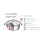 Tramontina - Batterie de cuisine Allegra, 4 pcs, Inox