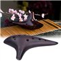 12 trous Alto C Ocarina, Belle Dolomite Ocarina portable pour débutant pour les jeux à l'extérieur