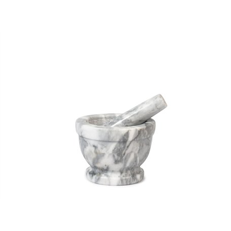 HOME 9767714 Mortier en marbre avec pilon
