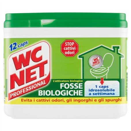Wc Net Professional – Fosse biologique – Capsules hydrosolubles pour WC – Dissoudre les gorges