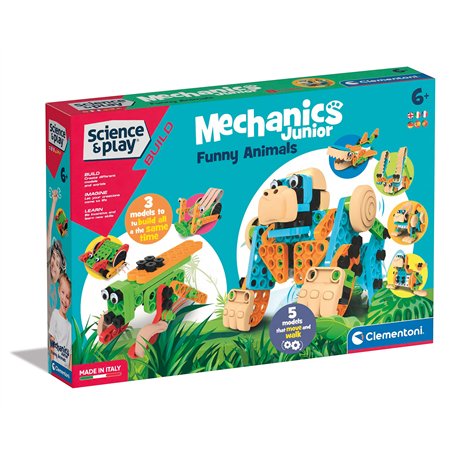 Clementoni - 97860 - Science and Play Build - Mechanics Junior Compendium - Jeu de Construction Enfants