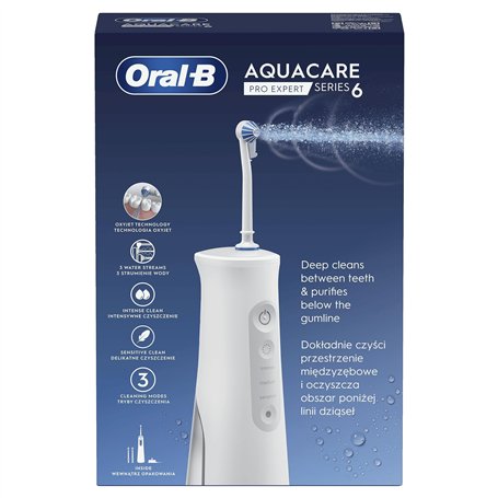 Oral-B AquaCare Pro-Expert Série 6 Irrigateur avec Technologie Oxyjet