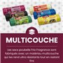 FRIO Multi-fruits – Lot de 6 paquets de 15 sacs poubelle parfumés, 30 litres avec 6 arômes et couleurs assorties – 52 x 58 cm – 