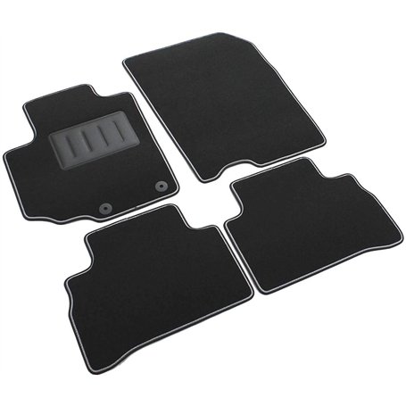 ilTappetoAuto by Fabbri 3 - SPRINT04406 Tapis de voiture en moquette noire antidérapante sur mesure compatible avec Vitara dal 2