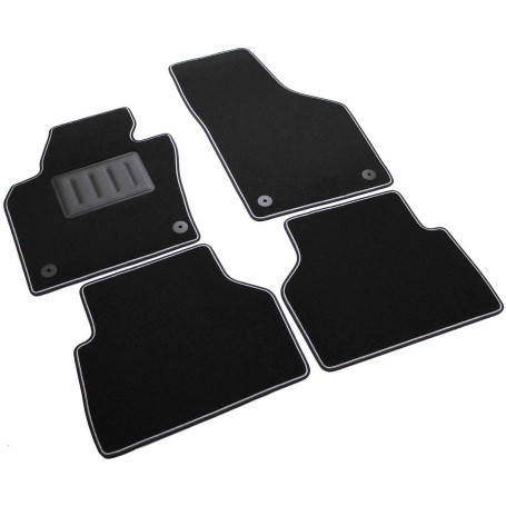 ilTappetoAuto by Fabbri3 - SPRINT04711 - Compatible avec Tapis de Voiture sur Mesure en Moquette Noire pour Volkswagen Tiguan