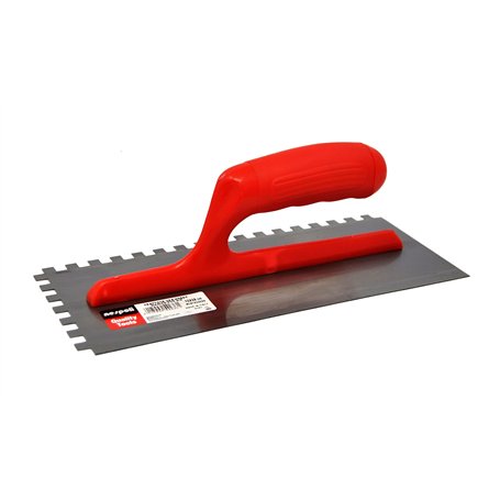 Nespoli Truelle utilise poignée Rouge 12 x 28 cm dent 10 mm