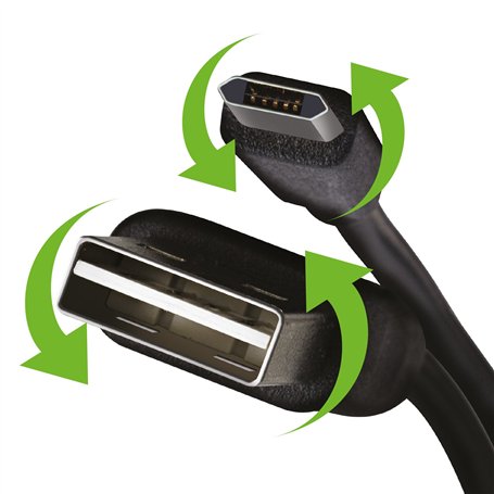 RECALL s.r.o. Câble de données USB micro USB réversible Celly