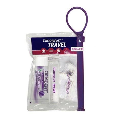 Kit de voyage Clinodent - Hygiène bucco-dentaire de poche - Brosse à dents pliable