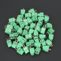 50Pcs 2 Pin 2.54mm Pas Plug-in Vis PCB, Vis Connecteur À Bornier à Souder, connecteur electronique, Plug-in Vis Circuit Imprimé 