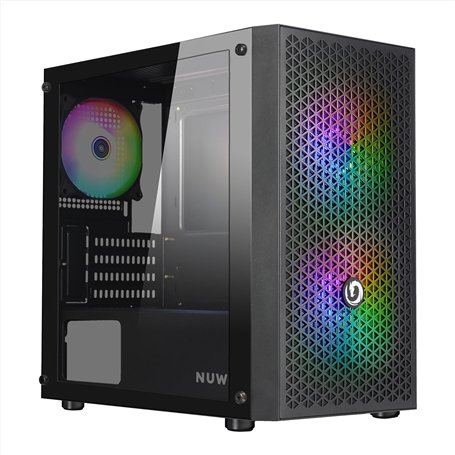 Nuwo Blitz R27 Noir Boîtier Micro-ATX pour PC Desktop Office Gaming Mini Tour 0