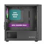 Nuwo Blitz R27 Noir Boîtier Micro-ATX pour PC Desktop Office Gaming Mini Tour 0,50 mm SPCC, 3 Ventilateurs FRGB (éclairage Arc-e