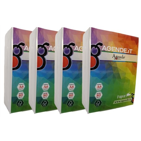 Agendepoint.it - Ramettes papier A6 pour photocopies et impressions 4 rames de 500 feuilles 80 g blanc 10 x 15 2 000 feuilles au