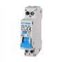Ixtrima Interrupteur magnétothermique différentiel 1P+N 16A 30mA 220V-4.5kA RCBO 1 module DIN C16