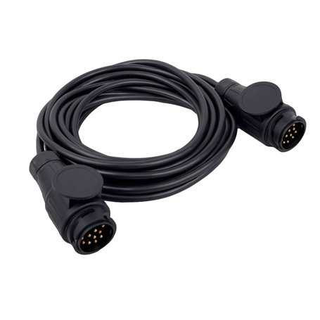 GATE14® Câble de rallonge de remorque avec 2 connecteurs à 13 pôles de 10 m de Long