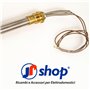 JPshop - Bougie d'allumage pour poêle à granulés 350 W, diamètre 12,5 mm et longueur soumise 160 mm (longueur totale 170 mm) Fil