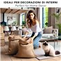 IPEA Sac en toile de Jute grandes 80x50cm – 1 unités – Sacs de Jute Naturelle pour Bricolage, Décoration, Jardin, Boîte à Objets