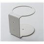 IPEA Support Mural en Fer monté pour Gel désinfectant Savon Distributeur Bouteilles - Blanc - Hauteur 90 mm