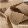 IPEA 2x Rouleaux Rubans Jute de 50 mm pour Décoration, Couture, Bricolage - 20 mètres - 2 Ruban Toile de Jute pour Meubles, Emba