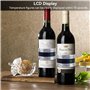 Thermomètre à vin, Thermomètre pour Bouteille de Vin,LCD à vin Bouteille Bière, thermomètre à bouteille température de la bière 