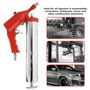 Pompe à Graisse Manuelle Pistolets graisseurs 2800-5600 PSI,Pompe à graisse pneumatique,Pompe à Graisse,Grip aisé,Fixation embou