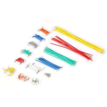 140 Pièces cavalier cavalier câble rigide Breadboard Embase expérimentale pour Arduino [Classe d'efficacité énergétique A]