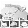 Outil de Mesure de Soudage en Acier, Jauge de Soudure MG-8 Règle d'Inspection de Couture Pont CAM Jauge de Soudage pour Mesure d