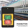 AC220V/380V 10A étanche ON/OFF Bouton-poussoir Interrupteur à bouton-poussoir pour équipement mé